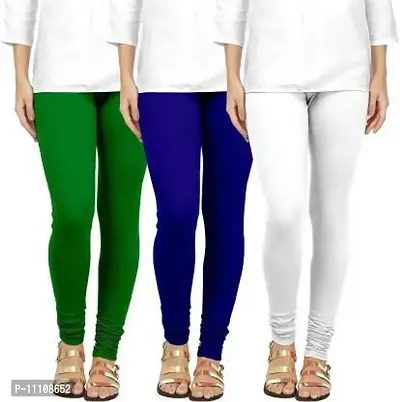 Fancy Cotton Leggings For Women Pack Of 3-thumb0