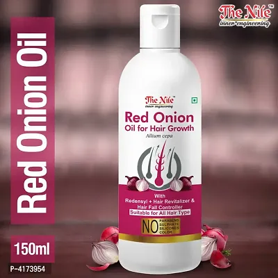 The Nile Red Onion Oil 150 ML for Hair Regrowth and Hair Fall Control-thumb0
