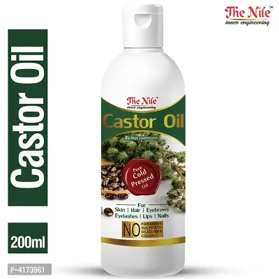 The Nile 100% Pure Castor Oil, Cold Pressed, To Support Hair Growth Hair Oil 200 ML-thumb0