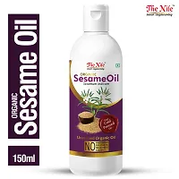 The Nile Organic Sesame (Pure Cold Pressed Oil) For Hair, Body, Skin Care 150 ML X 2 (Combo of 2 Bottle)(300 ML)-thumb1