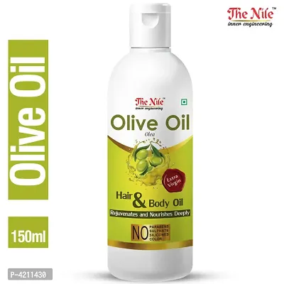 Nile Pure Cold Pressed Olive Oil For Hair and Skin 150 ML X 2(Combo of 2 Bottle)(300 ML)-thumb2