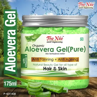 The Nile 100 Perpure Aloe Vera Gel For Young And Radiant Skin And Hair 175 Ml Skin Care Hair Oil-thumb0