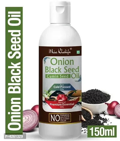 Mia Khalifa Onion Black Seed Hair Oil Preventing Hair Loss & Promoting Hair Growth 150 Ml