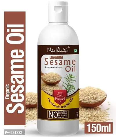 Mia Khalifa Pure And Natural Organic Sesame Oil For Skin And Hair 100 Ml Hair Oil 150 Ml