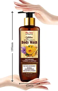 The Nile Ubtan Brightening Foaming Body Wash with Raw Organic Turmeric and Saffron - 200ML-thumb4