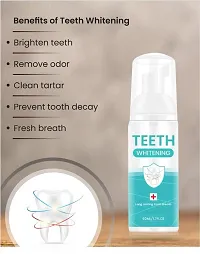 The Nile Foam Toothpaste Stain Removal Toothpaste for Sensitive Teeth, Baking Soda Spearmint Whitening, Snow Teeth foaming Whitening Mousse Mouth Wash Water for Travel Friendly 60 ML - 01 Pc-thumb2