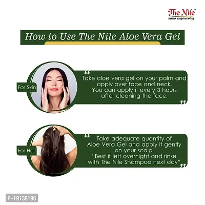 The Nile Organic 100% Pure Aloe Vera Gel For Young n Radiant Skin n Hair No Parabens, Silicones, Mineral Color Oil, 175 ml-thumb2