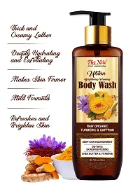 The Nile Ubtan Brightening Foaming Body Wash with Raw Organic Turmeric and Saffron - 200ML-thumb1