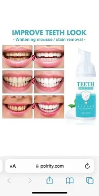 The Nile Foaming Toothpaste Stain Removal Toothpaste for Sensitive Teeth Snow Teeth foaming Whitening Fresh Breath and Remove Plague Stains Mousse Mouth Wash Water for Travel Friendly 60 ML-thumb3