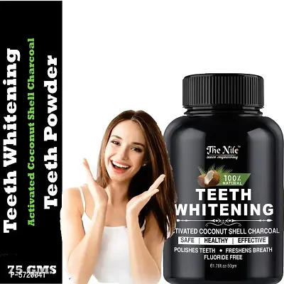 The Nile Teeth Whitening  Activated Coconut Shell Charcoal Teeth Powder (75gm)-thumb0