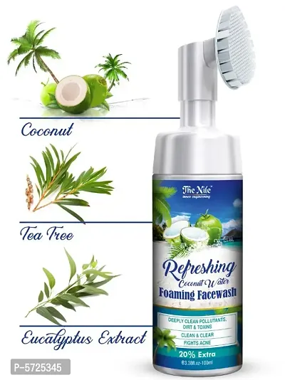 The Nile Cococnut Water Foaming Facewash With Build In Brush