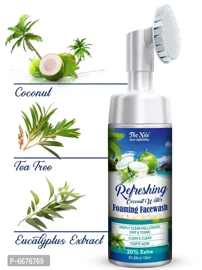 Refreshing Coconut Face Wash With Built-In Face Brush-thumb0