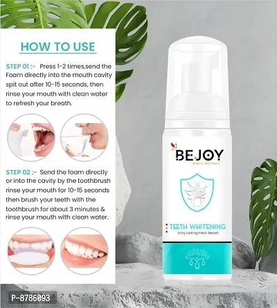 Teeth Whitening Foam Toothpaste Cleaning Gums Freshen Breath 60ml-thumb4