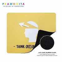 Pramonita Creative and Uniqe Design Printed Mouse Pad for Computer, Laptops, PC, Home & Office, Gaming Mousepad (Think Outside The Box-29)-thumb2