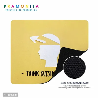 Pramonita Creative and Uniqe Design Printed Mouse Pad for Computer, Laptops, PC, Home & Office, Gaming Mousepad (Think Outside The Box-29)-thumb3