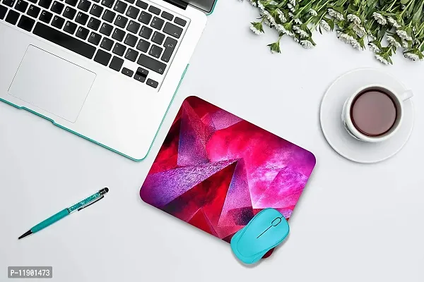 Pramonita Creative and Uniqe Design Printed Mouse Pad for Computer, Laptops, PC, Home & Office, Gaming Mousepad (Diamond Abstract-23)-thumb3