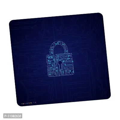 Pramonita Creative and Uniqe Design Printed Mouse Pad for Computer, Laptops, PC, Home & Office, Gaming Mousepad (Blue Lock-27)