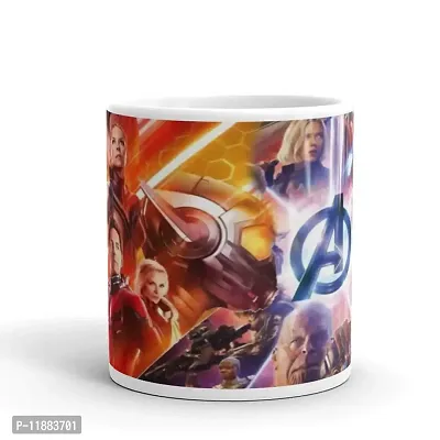 Pramonita Printed Avengers Mug Valentine Day Gift for Girlfriend Boyfriend Couples mom & dad Anniversary Hollyday | Ceramic(321) ML| Multicoloua-thumb2