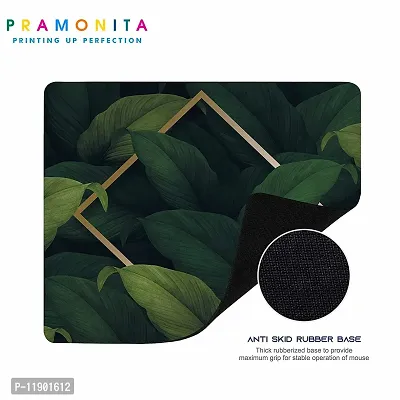 Pramonita Creative and Uniqe Design Printed Mouse Pad for Computer, Laptops, PC, Home & Office, Gaming Mousepad (Leaft Frame-24)-thumb3