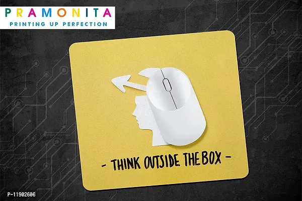 Pramonita Creative and Uniqe Design Printed Mouse Pad for Computer, Laptops, PC, Home & Office, Gaming Mousepad (Think Outside The Box-29)-thumb2