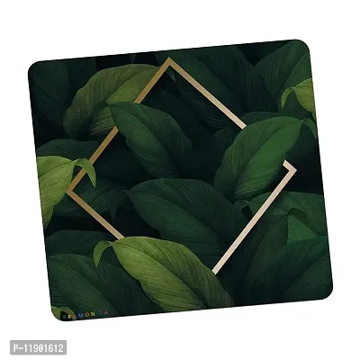 Pramonita Creative and Uniqe Design Printed Mouse Pad for Computer, Laptops, PC, Home & Office, Gaming Mousepad (Leaft Frame-24)