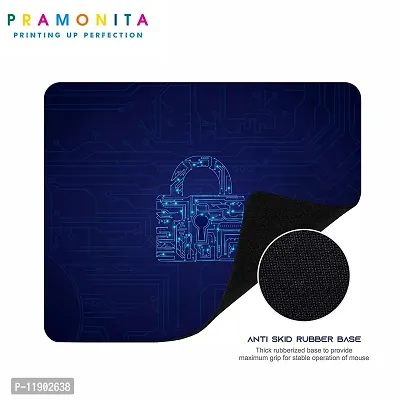 Pramonita Creative and Uniqe Design Printed Mouse Pad for Computer, Laptops, PC, Home & Office, Gaming Mousepad (Blue Lock-27)-thumb3
