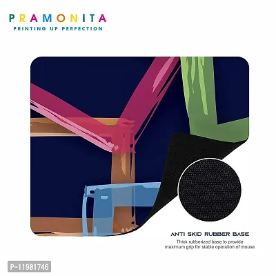 Pramonita Creative and Uniqe Design Printed Mouse Pad for Computer, Laptops, PC, Home & Office, Gaming Mousepad (Colour Line-25)-thumb3