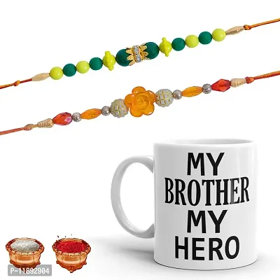 Pramonita rakhi forbrother gift| 2 Dora Rakhi Gift with Mug for Men | Rakhi Gift for Brother | (Combo of 3)