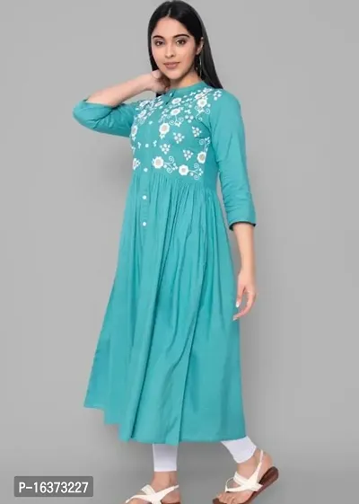 Women Stylish Rayon A-Line Kurta