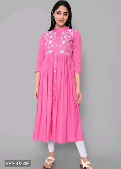 Women Stylish Rayon A-Line Kurta