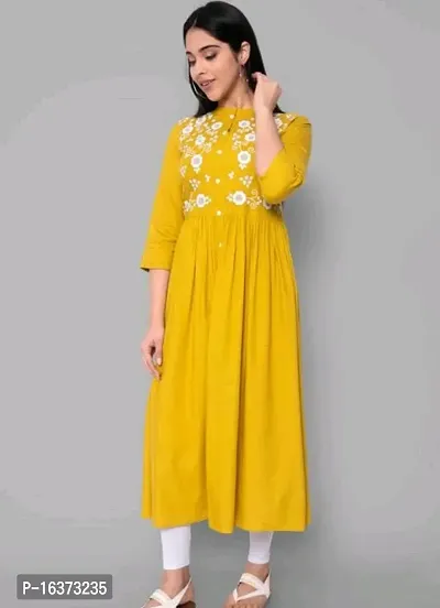 Women Stylish Rayon A-Line Kurta