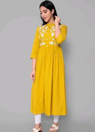 Top Selling !! Beautiful Wear Rayon Anarkali Kurtas