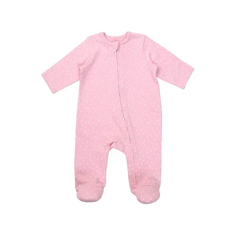 Stylish Organic Self Pattern Rompers For Infants