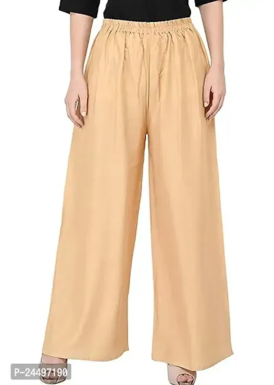 Buy Culture the Dignity Women's Rayon Solid Palazzo Pants Palazzo Trousers  Combo of 2 - Brown - White - C_RPZ_B2W - Pack of 2 - Free Size Online at  Low Prices in India - Paytmmall.com