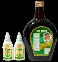 Panch TULSI Drops  GASNZYME syrup for Immunity,LIVER  DIGESTIVE DISORDER-thumb4