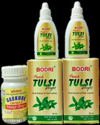 Panch TULSI Drop and GASKURE CAPSULES FOR IMMUNITY,WEIGHT GAIN,LIVER DISEASE