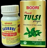 Panch TULSI Drop and GASKURE CAPSULES FOR IMMUNITY,WEIGHT GAIN,LIVER DISEASE-thumb1