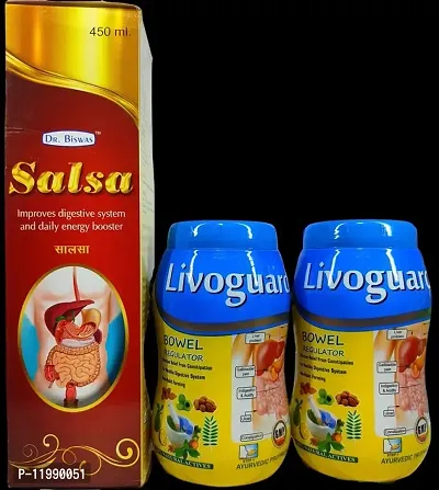 SALSA  SYRUP and LIVOGUARD FOR IMMUNITY,LIVER and DIGESTIVE DISORDER-thumb0