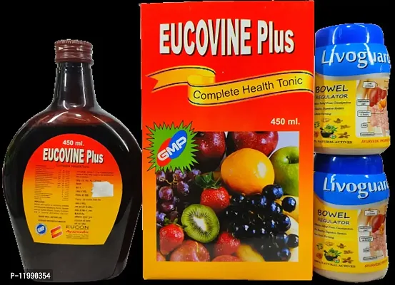 EUCOVINE PLUS COMPLETE HEALTH TONIC and LIVOGUARD FOR IMMUNITY,LIVER and DIGESTIVE DISORDER