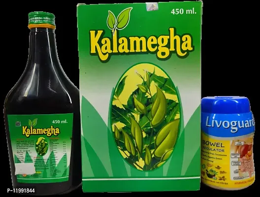 KALOMEGH LIVER TONIC and LIVOGUARD FOR FAMILY GOOD HEALTH WELLNESS,DIGESTIVE  LIVER DISORDER