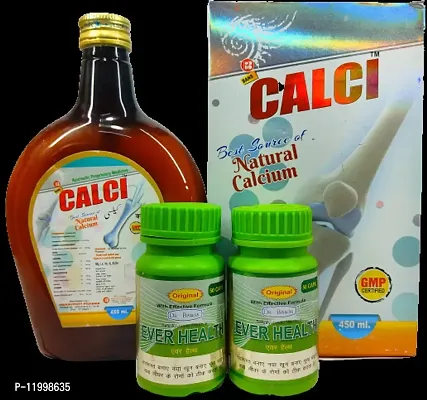 CALCI Syrup NATURAL CALCIUM FOR HEALTHIER  STRONGER BONE and EVER HEALTH CAPSULES Immunity,LIVER  DIGESTIVE