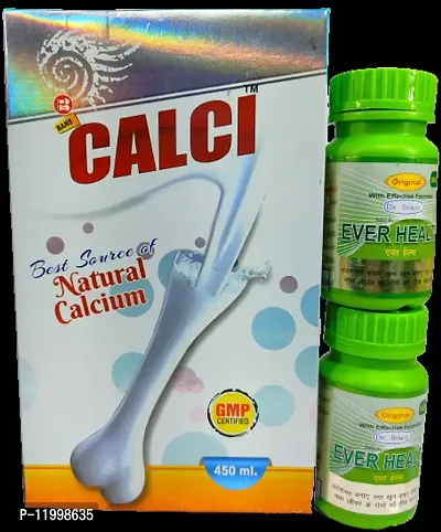 CALCI Syrup NATURAL CALCIUM FOR HEALTHIER  STRONGER BONE and EVER HEALTH CAPSULES Immunity,LIVER  DIGESTIVE-thumb2