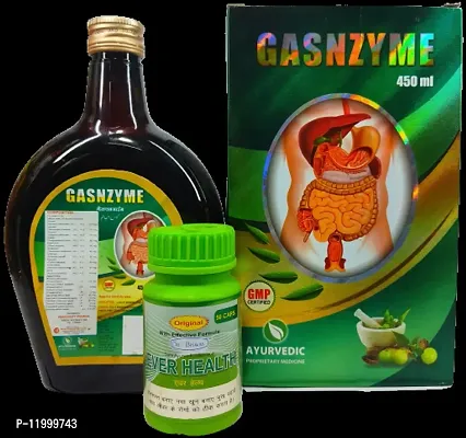 GASNZYME SYRUP and EVER HEALTH CAPSULE FOR Immunity,LIVER  DIGESTIVE DISORDER