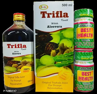 TRIFLA WITH ALOEVERA JUICE and BEST HEALTH CAPSULE for immunity,LIVER and DIGESTIVE DISORDER
