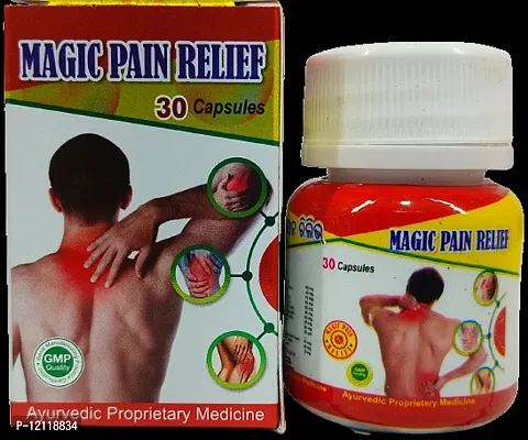 MAGIC PAIN RELIEF CAPSULE FOR JOINT PAIN,INJURY PAIN,RHEUMATOID ARTHRITIS,SCIATICA,MUSCLE PAIN,AAM BATA,RAS BATA ECT |PACK OF 1|