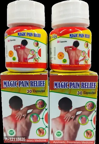 MAGIC PAIN RELIEF CAPSULE FOR JOINT PAIN,INJURY PAIN,RHEUMATOID ARTHRITIS,SCIATICA,MUSCLE PAIN,AAM BATA,RAS BATA ECT |PACK OF 2|