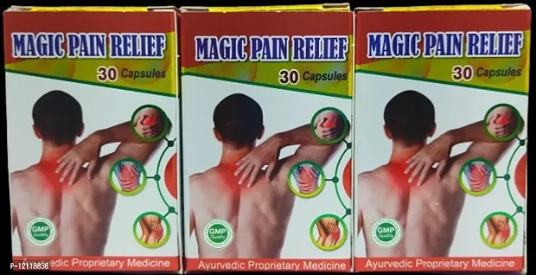 MAGIC PAIN RELIEF CAPSULE FOR JOINT PAIN,INJURY PAIN,RHEUMATOID ARTHRITIS,SCIATICA,MUSCLE PAIN,AAM BATA,RAS BATA ECT |PACK OF 3|-thumb4