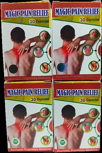 MAGIC PAIN RELIEF CAPSULE FOR JOINT PAIN,INJURY PAIN,RHEUMATOID ARTHRITIS,SCIATICA,MUSCLE PAIN,AAM BATA,RAS BATA ECT |PACK OF 4|-thumb1