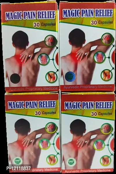 MAGIC PAIN RELIEF CAPSULE FOR JOINT PAIN,INJURY PAIN,RHEUMATOID ARTHRITIS,SCIATICA,MUSCLE PAIN,AAM BATA,RAS BATA ECT |PACK OF 4|-thumb2