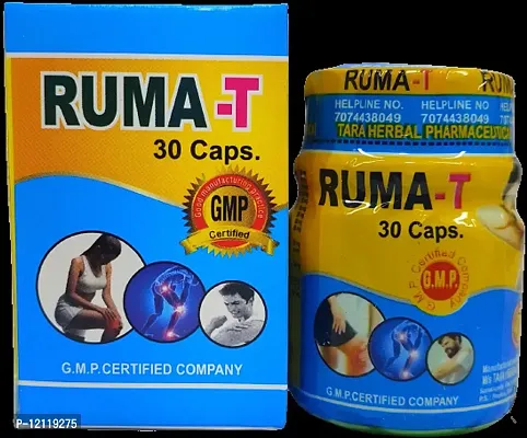 RUMA T PAIN RELIEF CAPSULE FOR JOINT PAIN,INJURY PAIN,RHEUMATOID ARTHRITIS,SCIATICA,MUSCLE PAIN,AAM BATA,RAS BATA ECT |PACK OF 1|